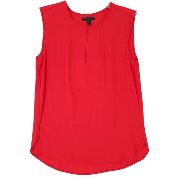 J.Crew Red Sleeveless Shell Top - Women's Size Large - Picture 1 of 8